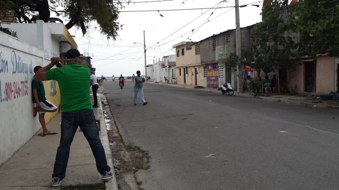 A variation on stick ball San Pedro de Macoris